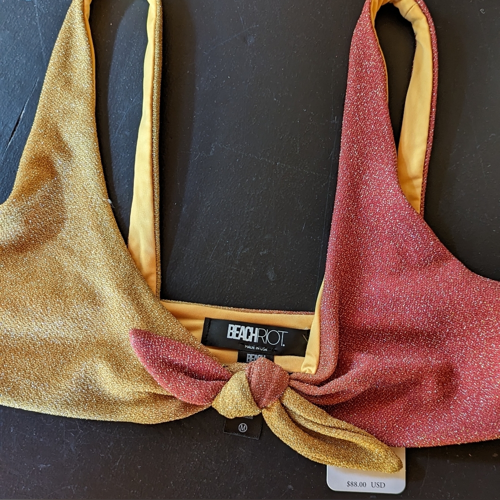 Beach riot bikini top